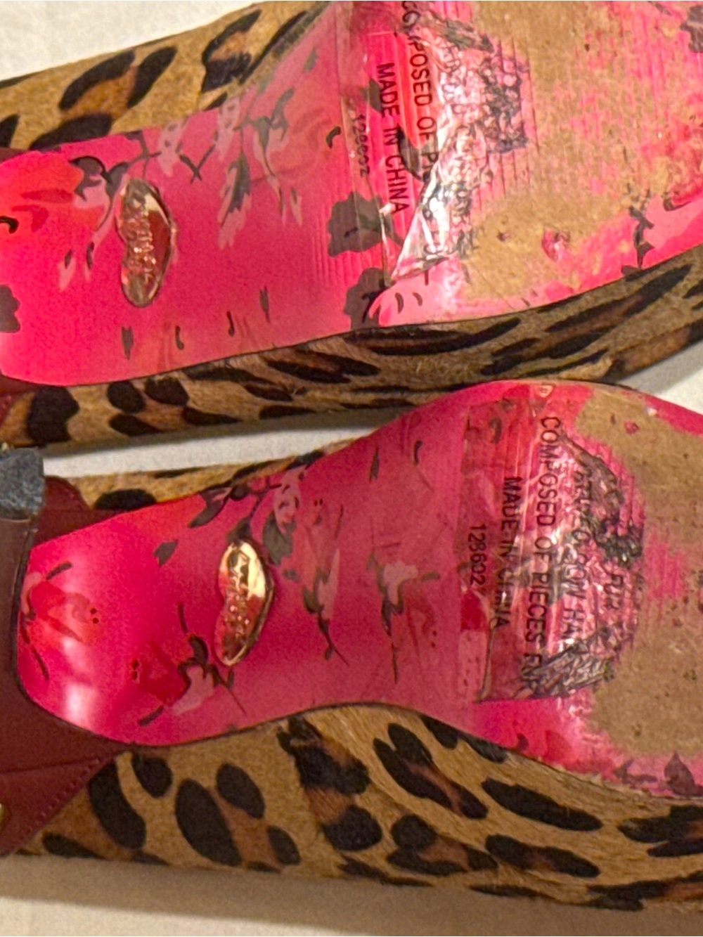 Betsey Johnson GrRace Leopard Platform Spike Heels • Size 7 - Picture 6 of 8
